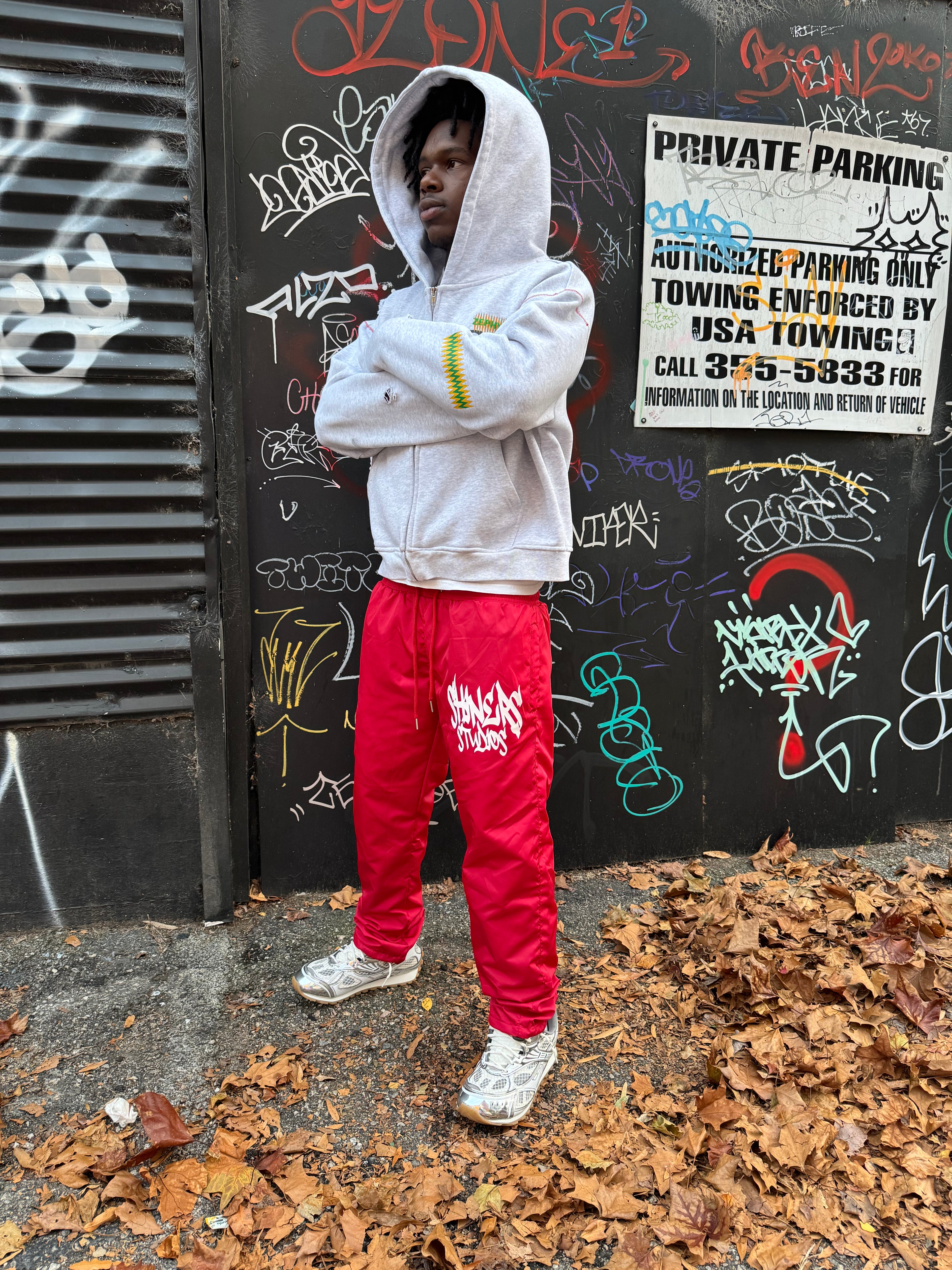 Windbreaker Pants (Red)