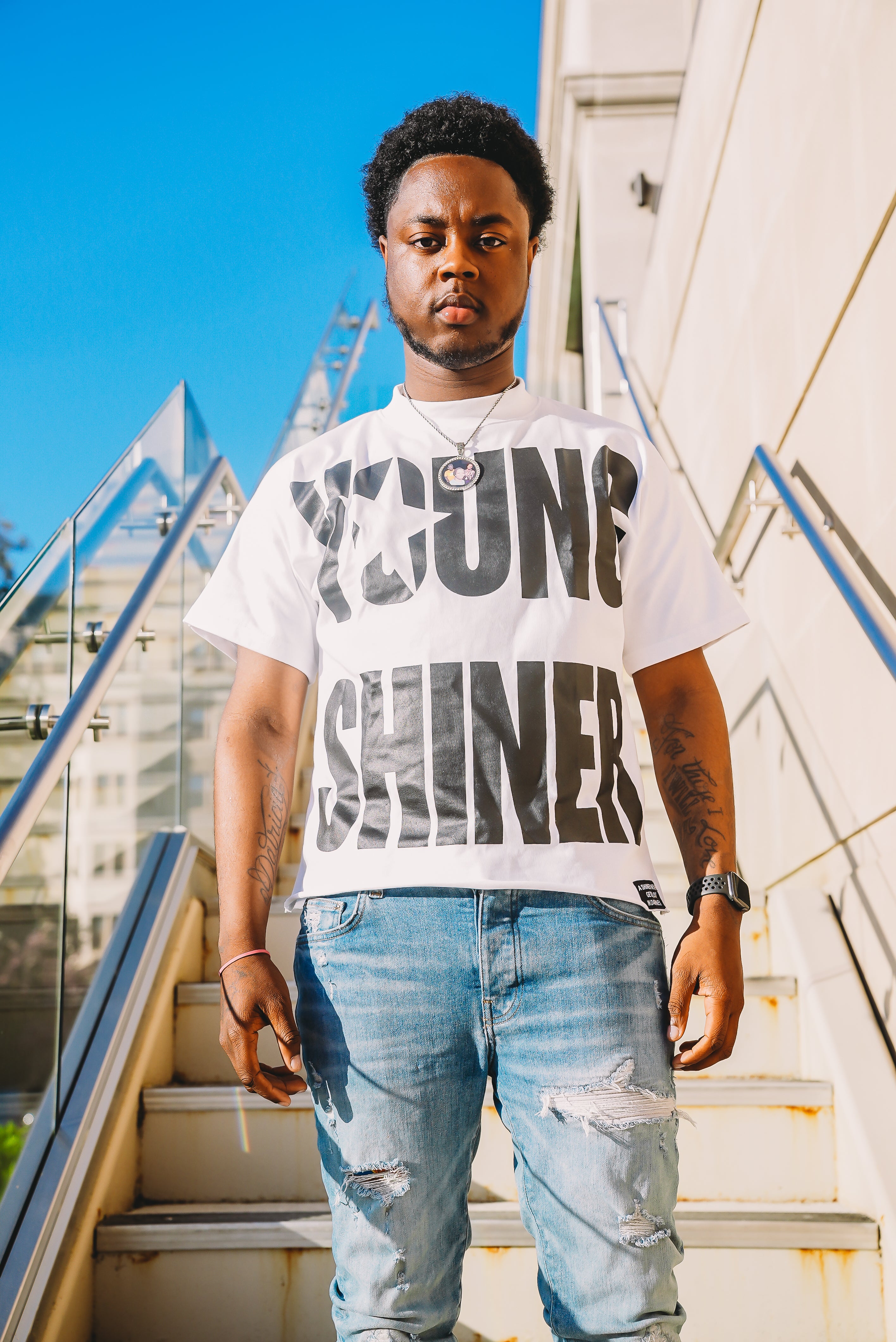 White Young Shiner Tee